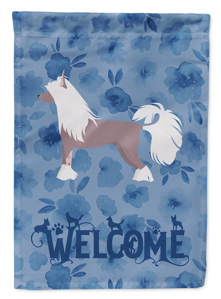 Chinese Crested #2 Welcome Flag Garden Size CK5978GF  the-store.com.