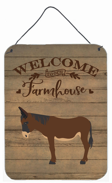 Zamorano-Leones Donkey Welcome Wall or Door Hanging Prints CK6797DS1216 by Caroline's Treasures