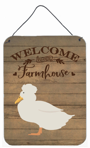 Crested Duck Welcome Wall or Door Hanging Prints CK6801DS1216 by Caroline's Treasures