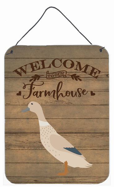 West Harlequin Duck Welcome Wall or Door Hanging Prints CK6802DS1216 by Caroline's Treasures