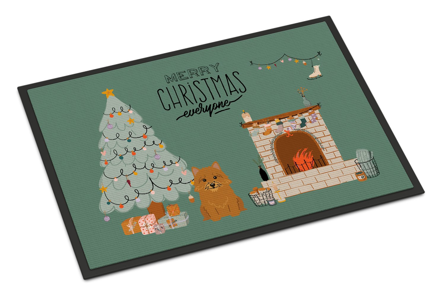 Norwich Terrier Christmas Everyone Indoor or Outdoor Mat 24x36 CK7583JMAT