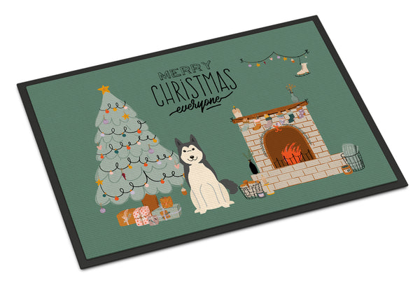 West Siberian Laika Spitz Christmas Everyone Indoor or Outdoor Mat 18x27 CK7588MAT - the-store.com