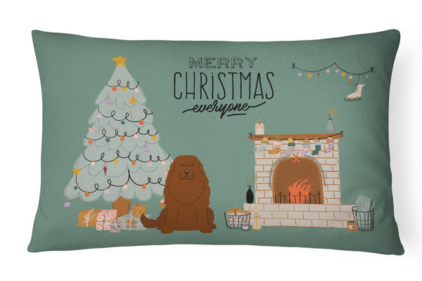 Caucasian Shepherd Dog Christmas Everyone Canvas Fabric Decorative Pillow CK7613PW1216 by Caroline's Treasures