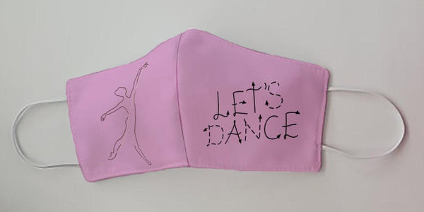 Let's Dance Ballet Fabric Decorative Face Mask by Caroline's Treasures