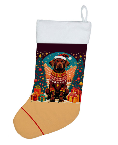 Buy this Chocolate Labrador Retriever Christmas Christmas Stocking