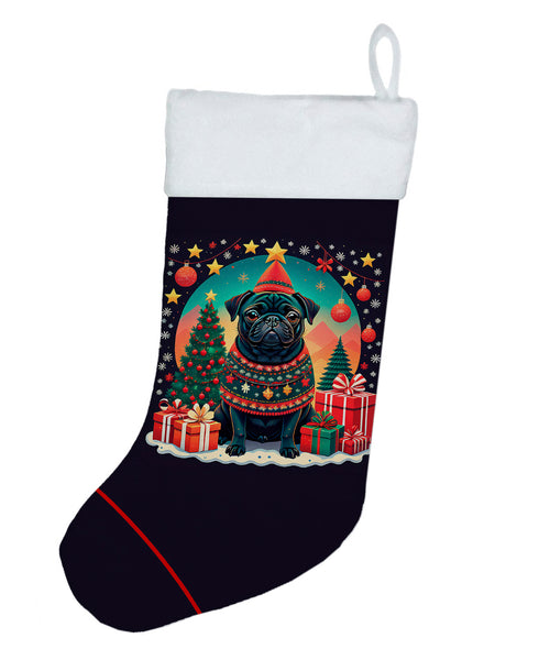 Buy this Black Pug Christmas Christmas Stocking