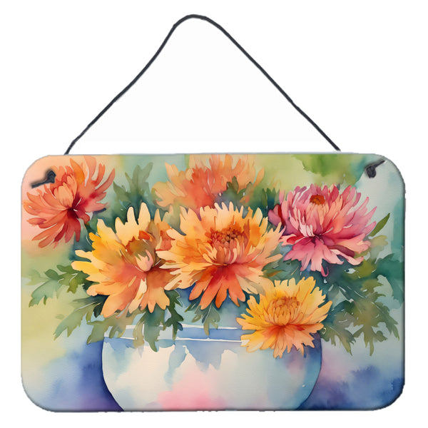 Buy this Chrysanthemums in Watercolor Wall or Door Hanging Prints