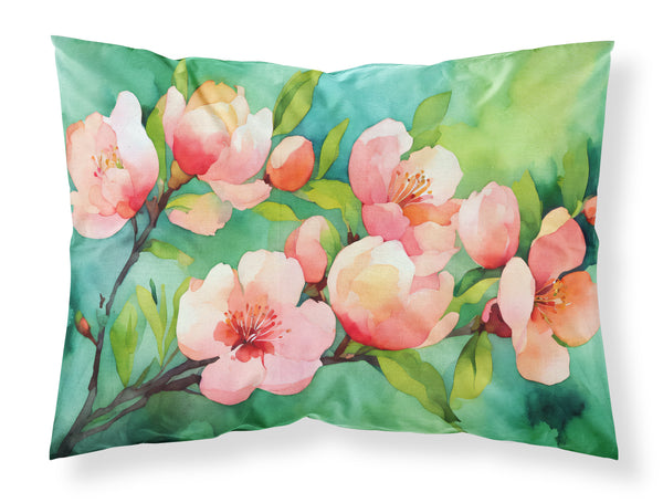 Buy this Delaware Peach Blossom in Watercolor Fabric Standard Pillowcase