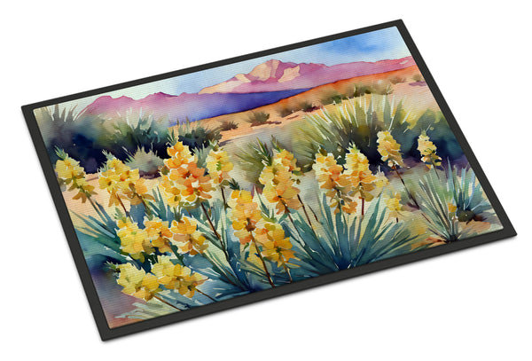 Buy this New Mexico Yucca Flower in Watercolor Doormat 18x27