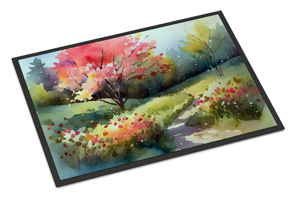 Buy this North Carolina Dogwoods in Watercolor Doormat 18x27