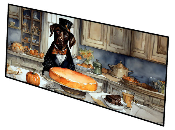 Buy this Chocolate Lab Fall Kitchen Pumpkins Runner Mat 28x58