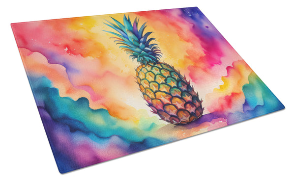 Buy this Colorful Pineapple Glass Cutting Board Large