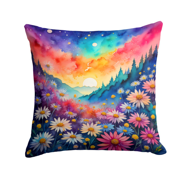 Buy this Colorful Asters Fabric Decorative Pillow