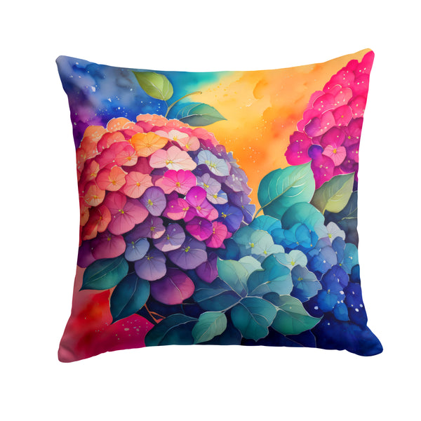 Buy this Colorful Hydrangeas Fabric Decorative Pillow