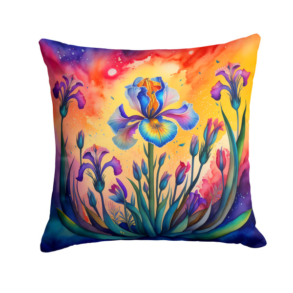 Buy this Colorful Iris Fabric Decorative Pillow