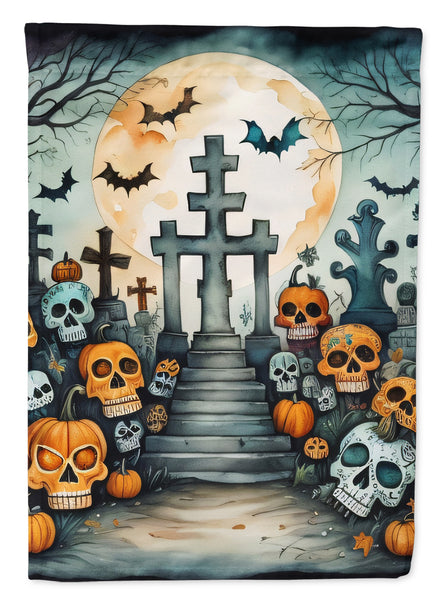 Buy this Calaveras Sugar Skulls Spooky Halloween House Flag