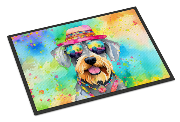 Buy this Schnauzer Hippie Dawg Indoor or Outdoor Mat 24x36