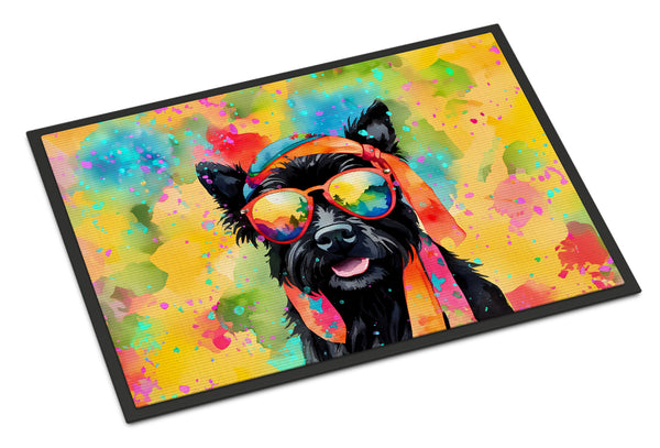 Buy this Scottish Terrier Hippie Dawg Indoor or Outdoor Mat 24x36