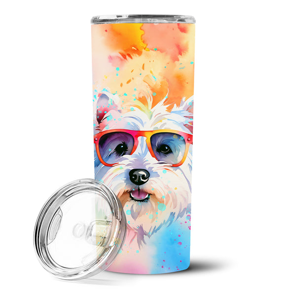 Buy this Westie Hippie Dawg Stainless Steel Skinny Tumbler