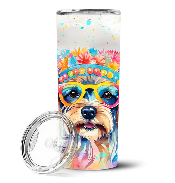 Buy this Yorkshire Terrier Hippie Dawg Stainless Steel Skinny Tumbler