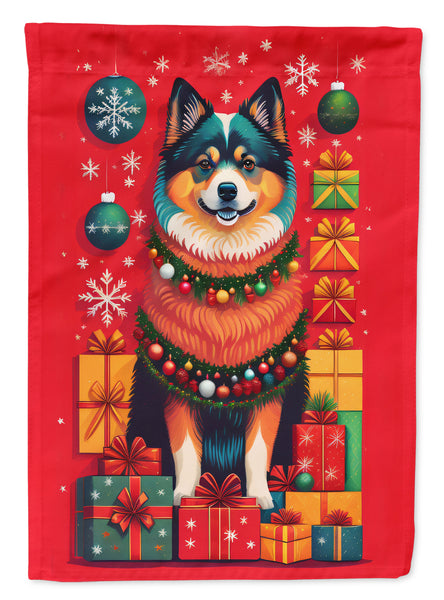 Buy this Finnish Lapphund Holiday Christmas Garden Flag