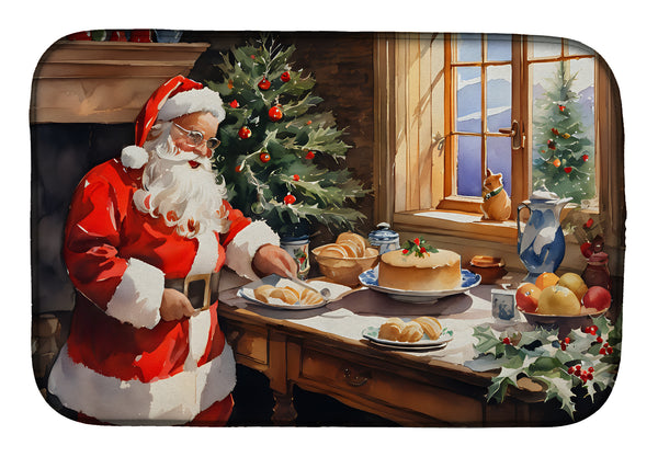 Buy this Cookies with Santa Claus Dish Drying Mat