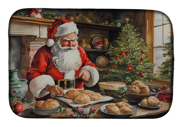 Buy this Cookies with Santa Claus Dish Drying Mat