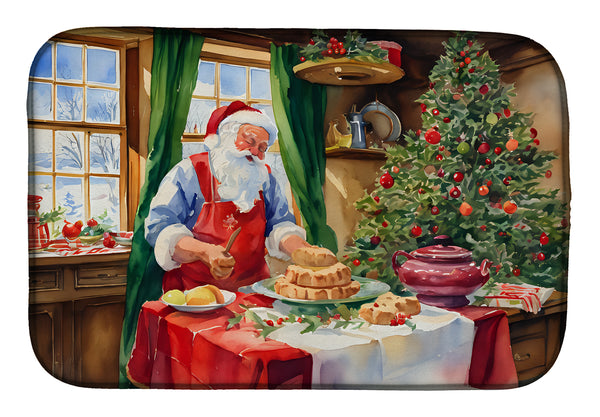 Buy this Cookies with Santa Claus Papa Noel Dish Drying Mat