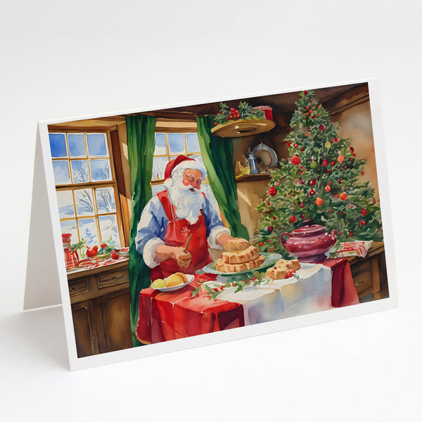 Buy this Cookies with Santa Claus Papa Noel Greeting Cards Pack of 8