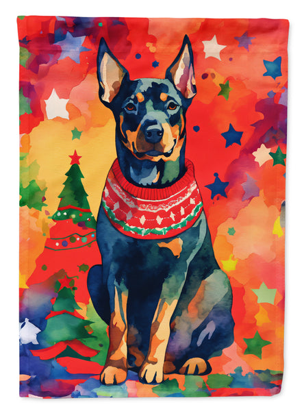 Buy this Doberman Pinscher Christmas Garden Flag