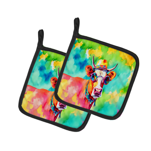 Buy this Hippie Animal Malvi Cow Pair of Pot Holders