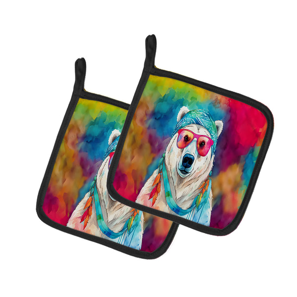 Buy this Hippie Animal Polar Bear Pair of Pot Holders