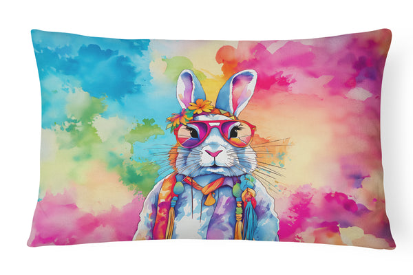 Buy this Hippie Animal Rabbit Throw Pillow