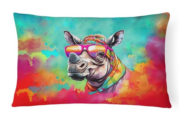 Buy this Hippie Animal Rhinoceros Throw Pillow