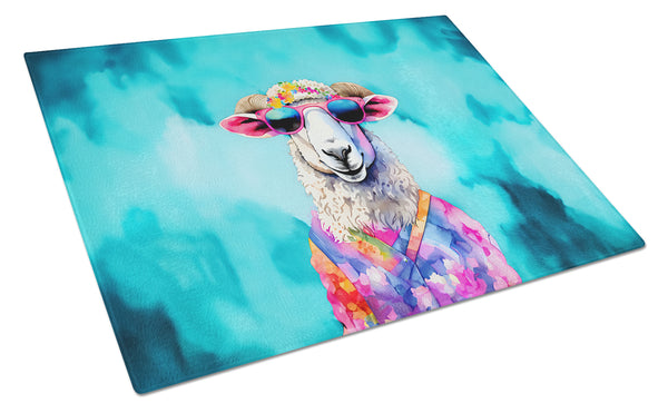 Buy this Hippie Animal Sheep Glass Cutting Board