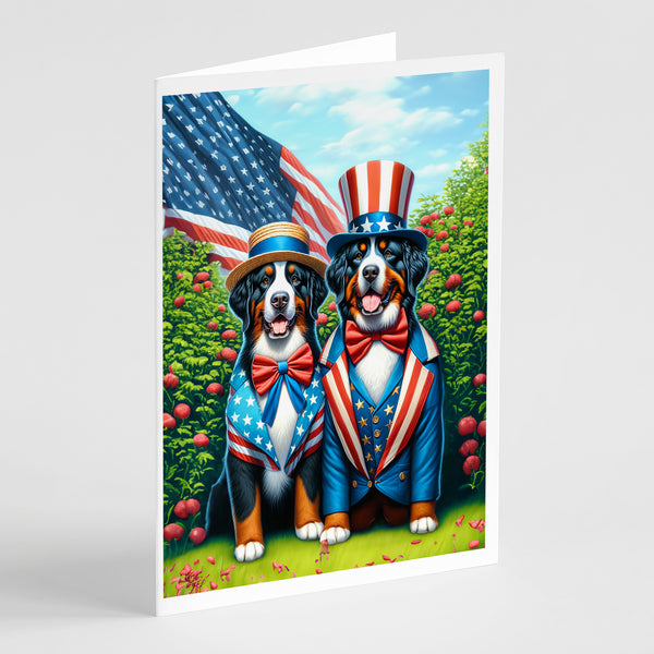 Buy this All American Bernese Mountain Dog Greeting Cards Pack of 8