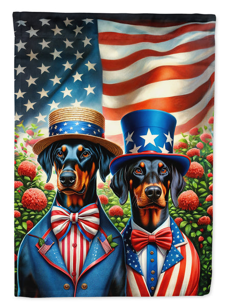 Buy this All American Doberman Pinscher Garden Flag