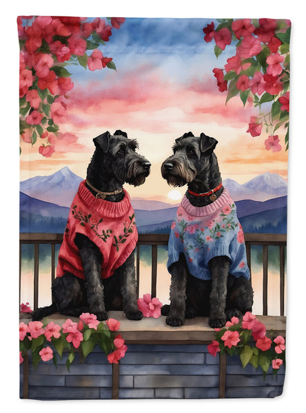 Buy this Kerry Blue Terrier Two Hearts Garden Flag