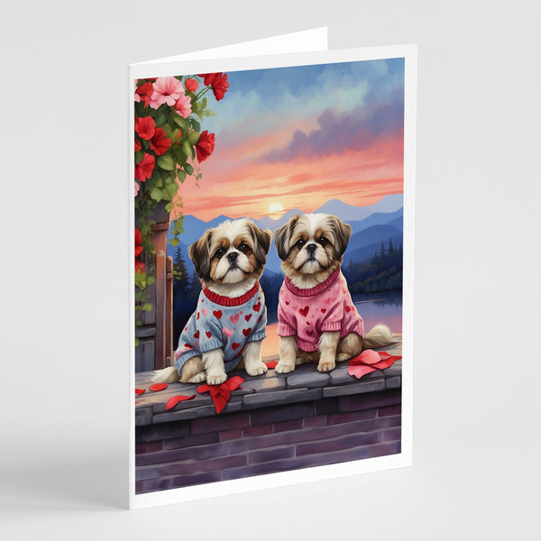 Buy this Shih Tzu Two Hearts Greeting Cards Pack of 8