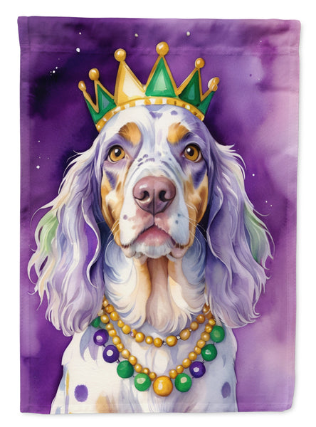 Buy this English Setter King of Mardi Gras Garden Flag