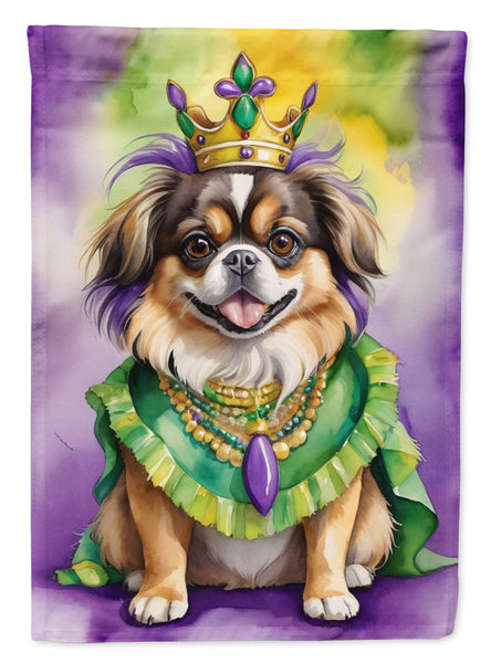 Buy this Tibetan Spaniel King of Mardi Gras Garden Flag