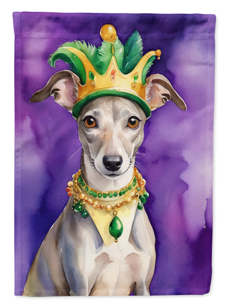 Buy this Whippet King of Mardi Gras Garden Flag