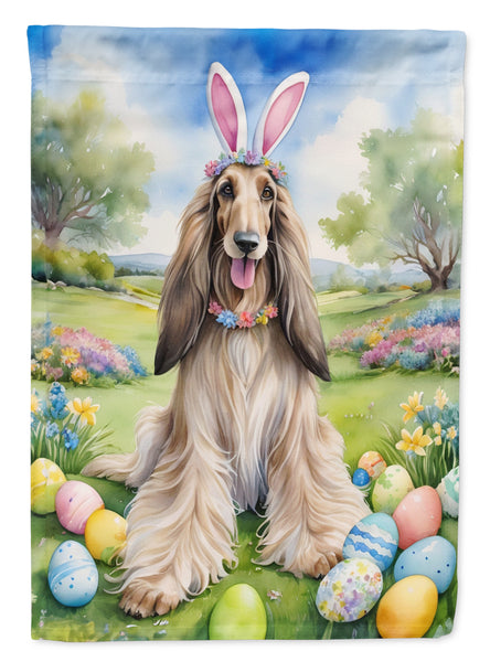 Buy this Afghan Hound Easter Egg Hunt Garden Flag