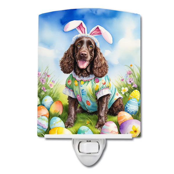 Buy this American Water Spaniel Easter Egg Hunt Ceramic Night Light