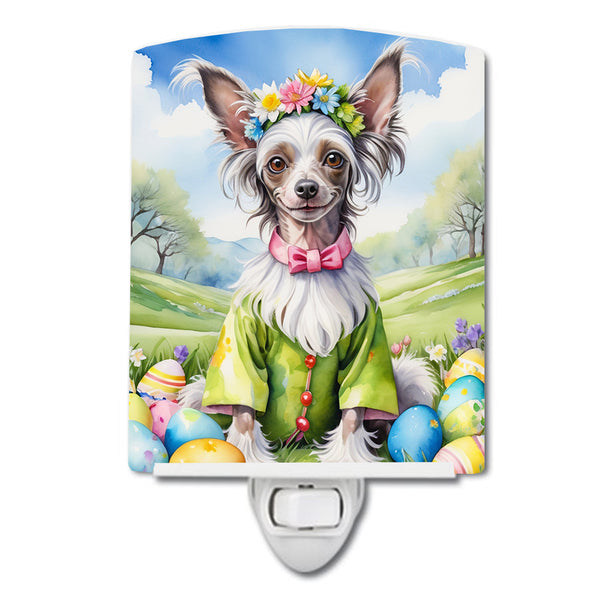 Buy this Chinese Crested Easter Egg Hunt Ceramic Night Light