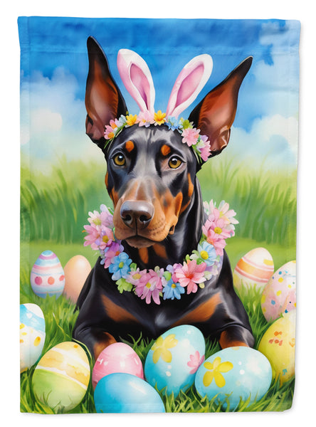 Buy this Doberman Pinscher Easter Egg Hunt Garden Flag