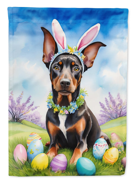 Buy this Doberman Pinscher Easter Egg Hunt Garden Flag