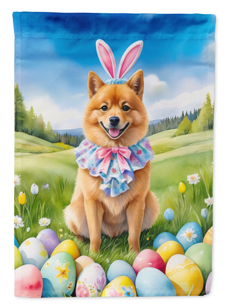 Buy this Finnish Spitz Easter Egg Hunt Garden Flag