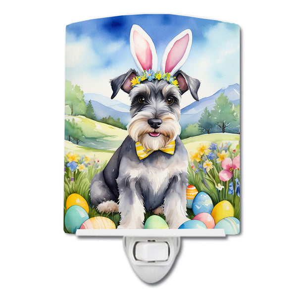 Buy this Schnauzer Easter Egg Hunt Ceramic Night Light