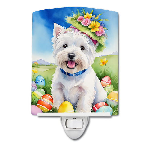 Buy this Westie Easter Egg Hunt Ceramic Night Light